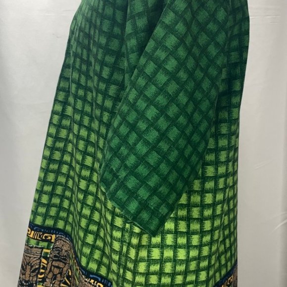 Tiki Hawaiian Button Up Basketweave Print Shirt - Picture 5 of 8